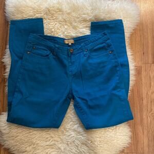 Sanctuary Turquoise Women’s Mid-rise Skinny Jeans EUC Sz 29 Cotton